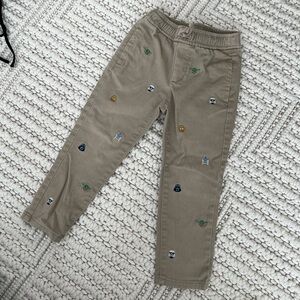 Kids Tan Star Wars Embroidered Pants